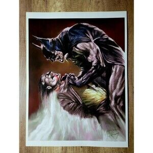 Batman & Joker 20×16 Comic Art Poster Print (no frame) Artist: Eugene Chung